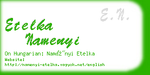 etelka namenyi business card